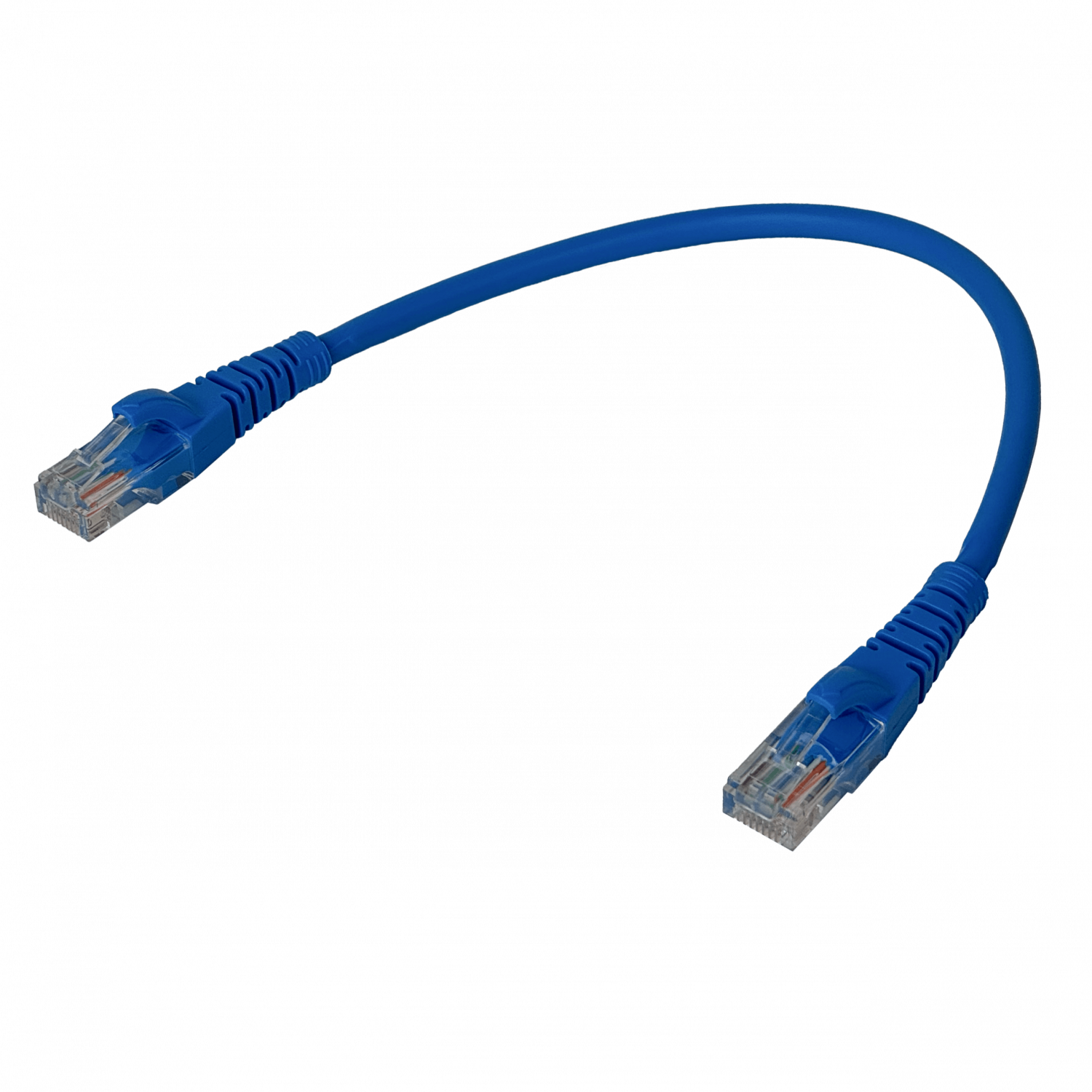 Pack x4 Cable Patch LINKMADE Cat5e 30cm Azul LSZH Inyectado Multifilar 5