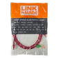 Cable Patch LINKMADE Cat5e 3mt Rojo LSZH Inyectado Multifilar - Miniatura 2