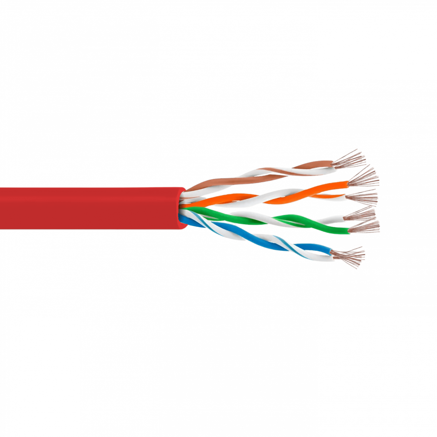 Cable Patch LINKMADE Cat5e 5mt Rojo LSZH Inyectado Multifilar 4