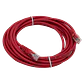 Cable Patch LINKMADE Cat5e 5mt Rojo LSZH Inyectado Multifilar - Miniatura 5