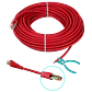 Cable Patch LINKMADE Cat5e 20mt Rojo LSZH Inyectado Multifilar - Miniatura 3