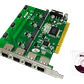 ATCOM PCI 4X 4-RJ11 REQ-AX110 3.3/5V 32BIT TARJETA ASTERISK - Miniatura 3