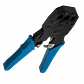 Crimpeadora RJ11 RJ45 RJ12 RJ9 incluye mini Punchadora Peladora - Miniatura 1