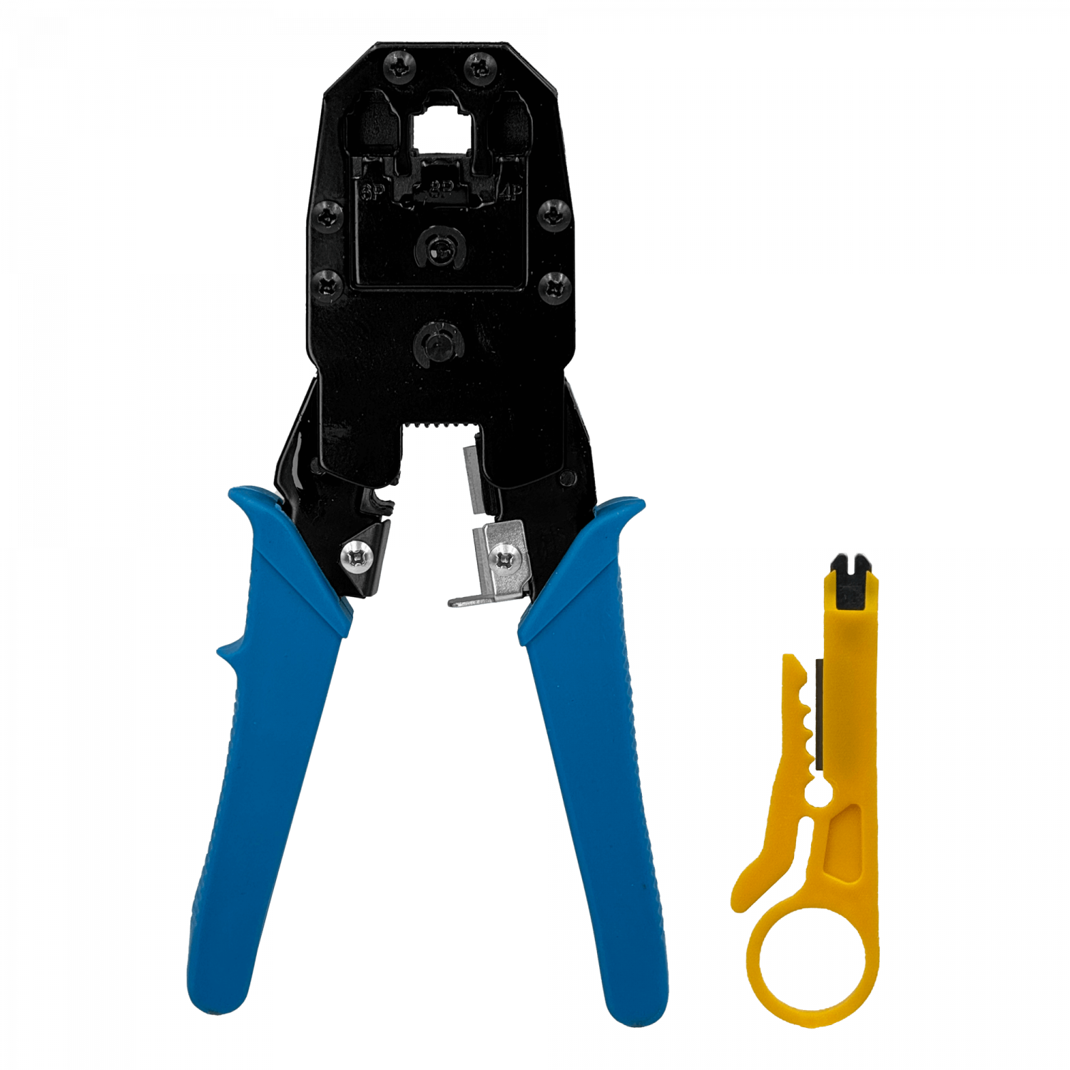 Crimpeadora RJ11 RJ45 RJ12 RJ9 incluye mini Punchadora Peladora 4