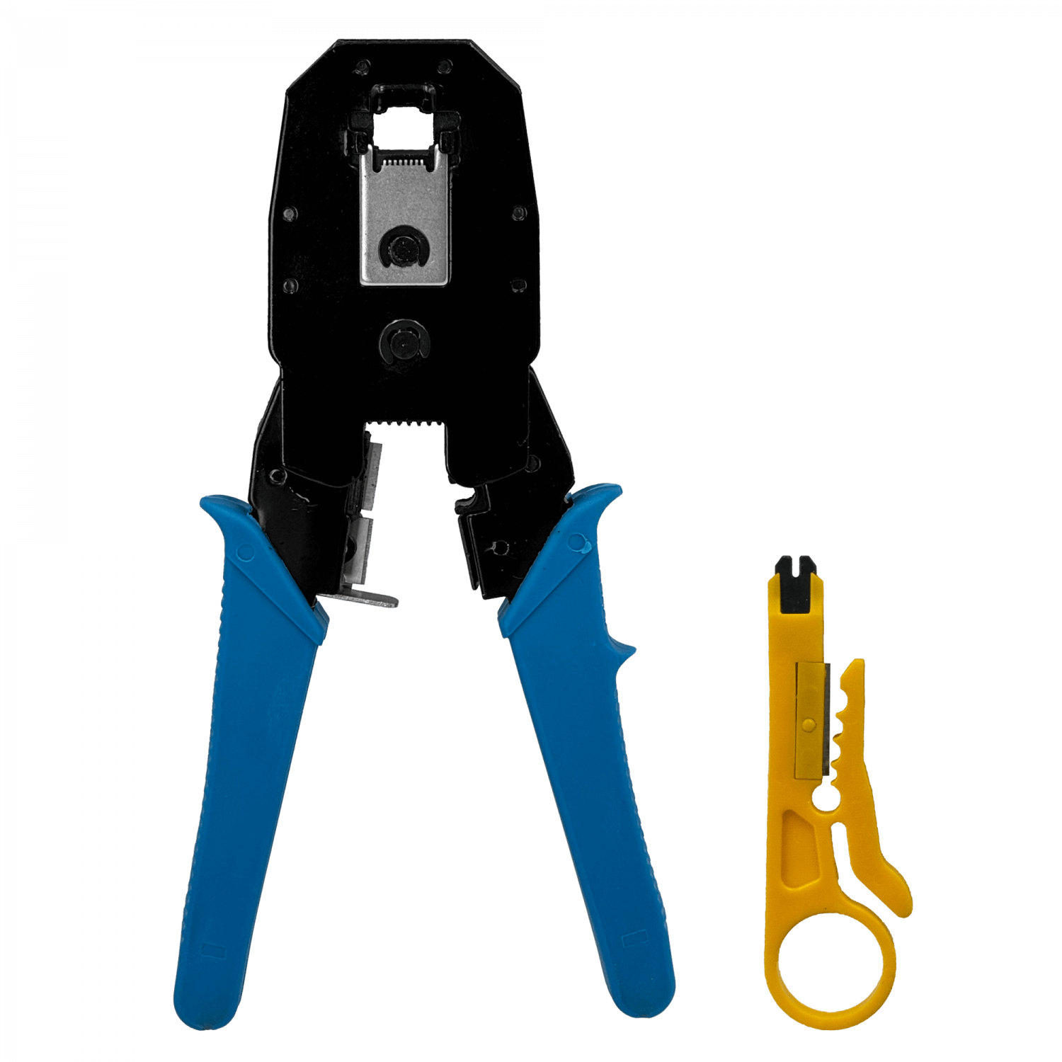 Crimpeadora RJ11 RJ45 RJ12 RJ9 incluye mini Punchadora Peladora 5