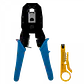 Crimpeadora RJ11 RJ45 RJ12 RJ9 incluye mini Punchadora Peladora - Miniatura 5