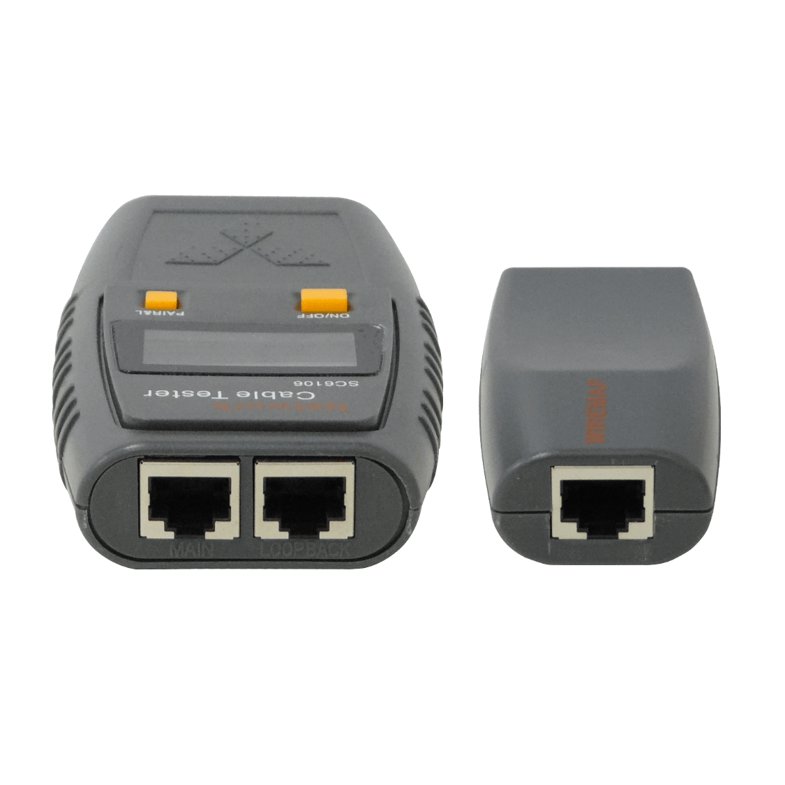 Tester 2-RJ45 BNC Pinzas c/Display c/Audio req-4-AAA 4