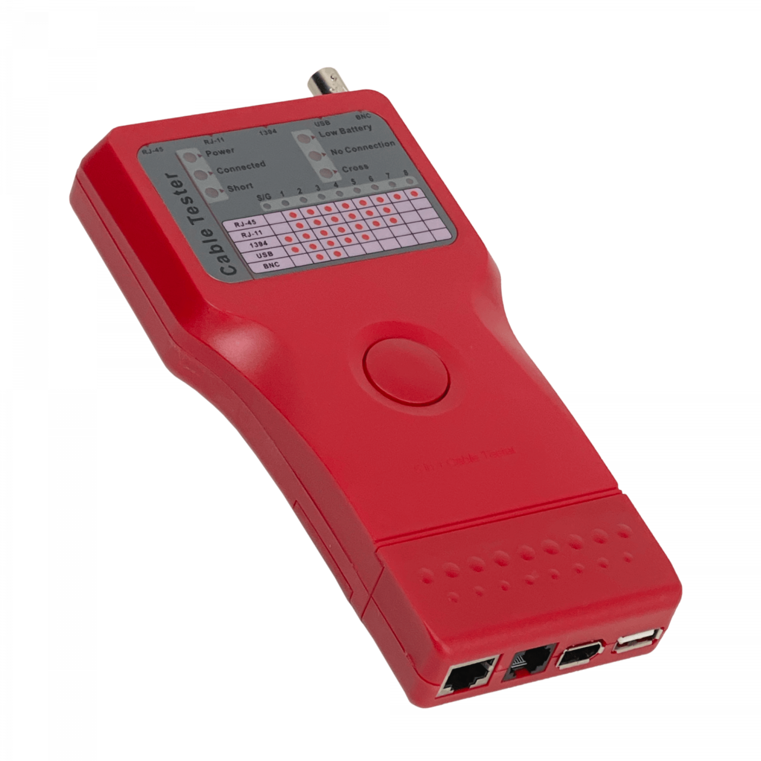 Tester 1-USB 1-1394 1-BNC 1-RJ45 1-RJ11 REQ/BAT-9V 2