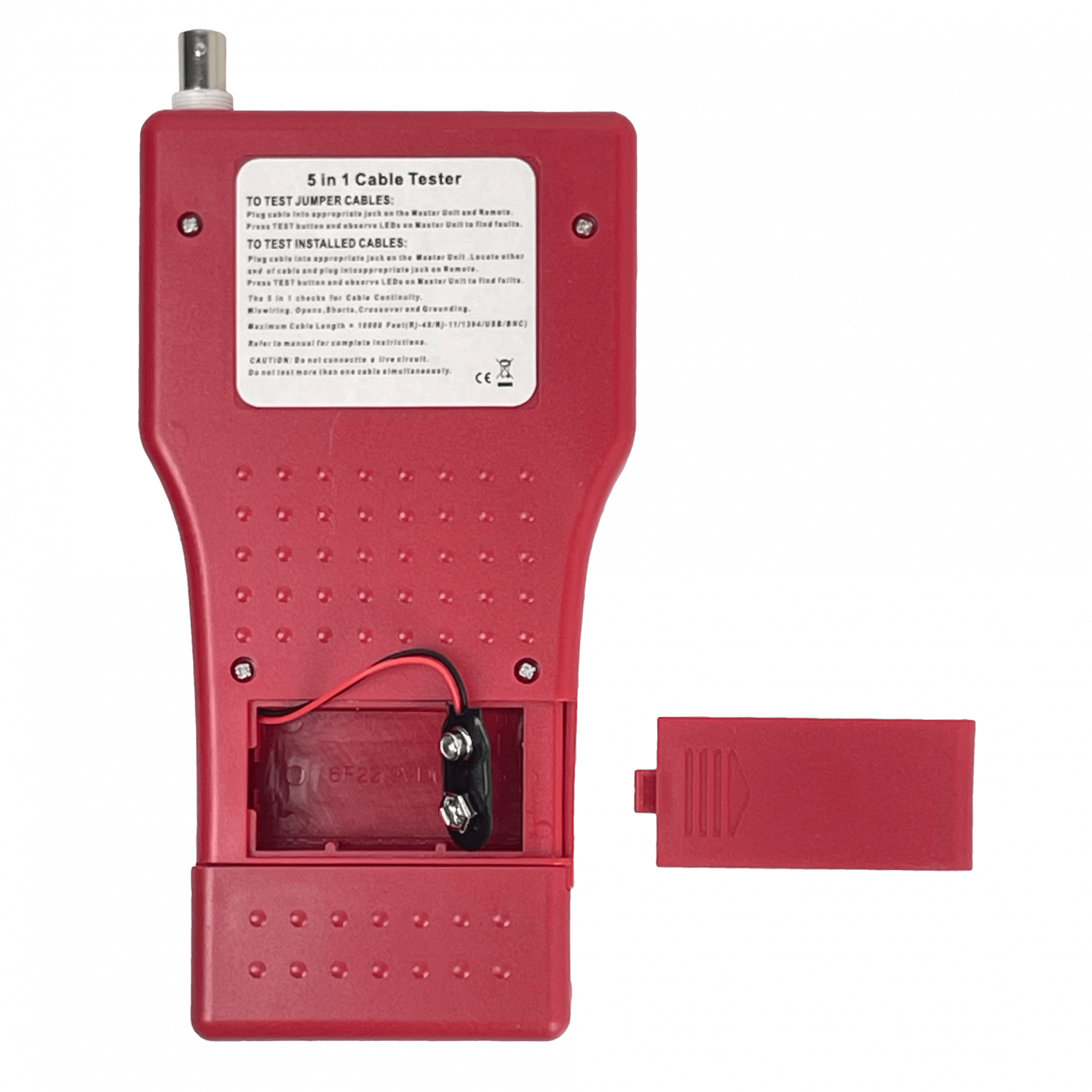 Tester 1-USB 1-1394 1-BNC 1-RJ45 1-RJ11 REQ/BAT-9V 6