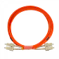 3mt SC-SC OM1 Multimodo MM Duplex Jumper Fibra 62.5/125um LSZH - Miniatura 1