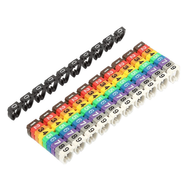 Marcadores Numericos p/cable-Cat5/Cat6 0-9 x10-c/u total-100u. 2