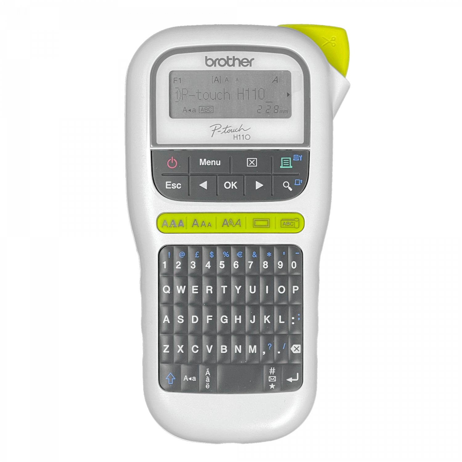 Rotuladora Portátil Brother PT-H110, 3 Fuentes, 14 Bordes y más de 250 Símbolos 6