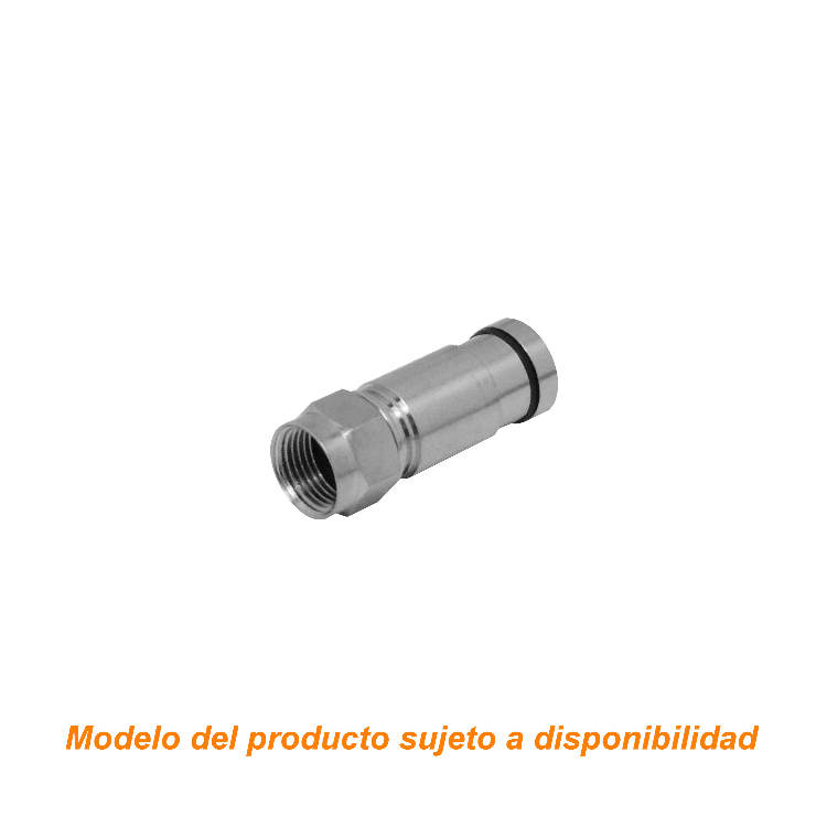 Conector F Macho de Compresión para Cable Coaxial RG6 ERG6 1