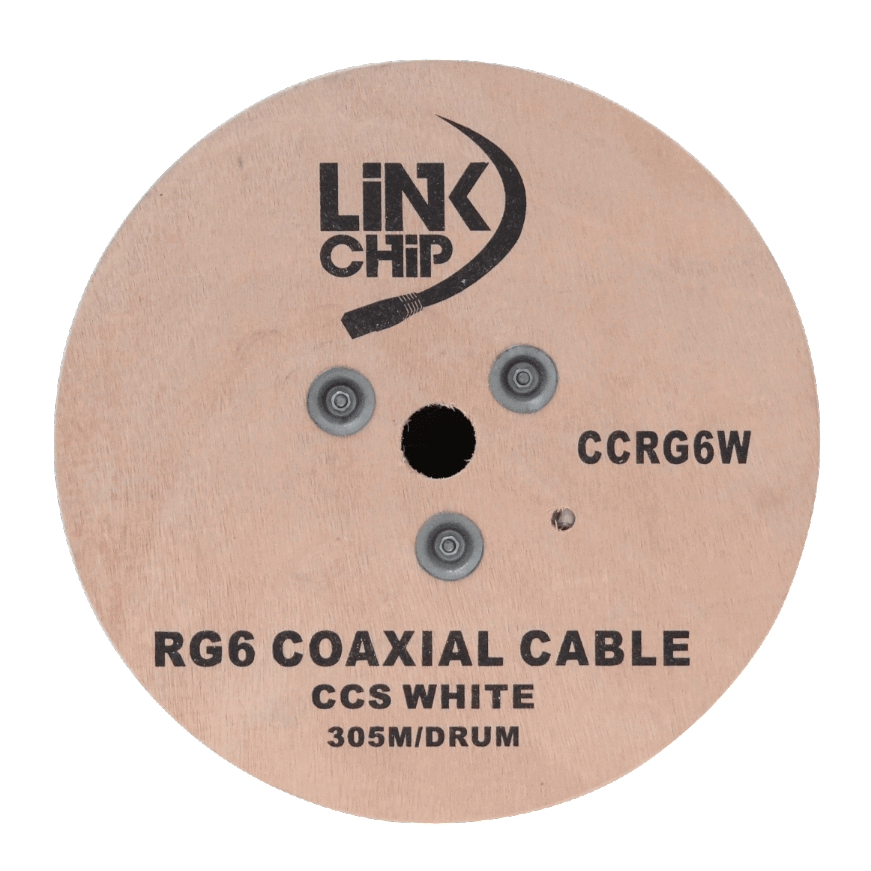 RG6 Blanco 305mts Carrete RG-6 Cable Coaxial 75ohm Aleacion-CCS 3