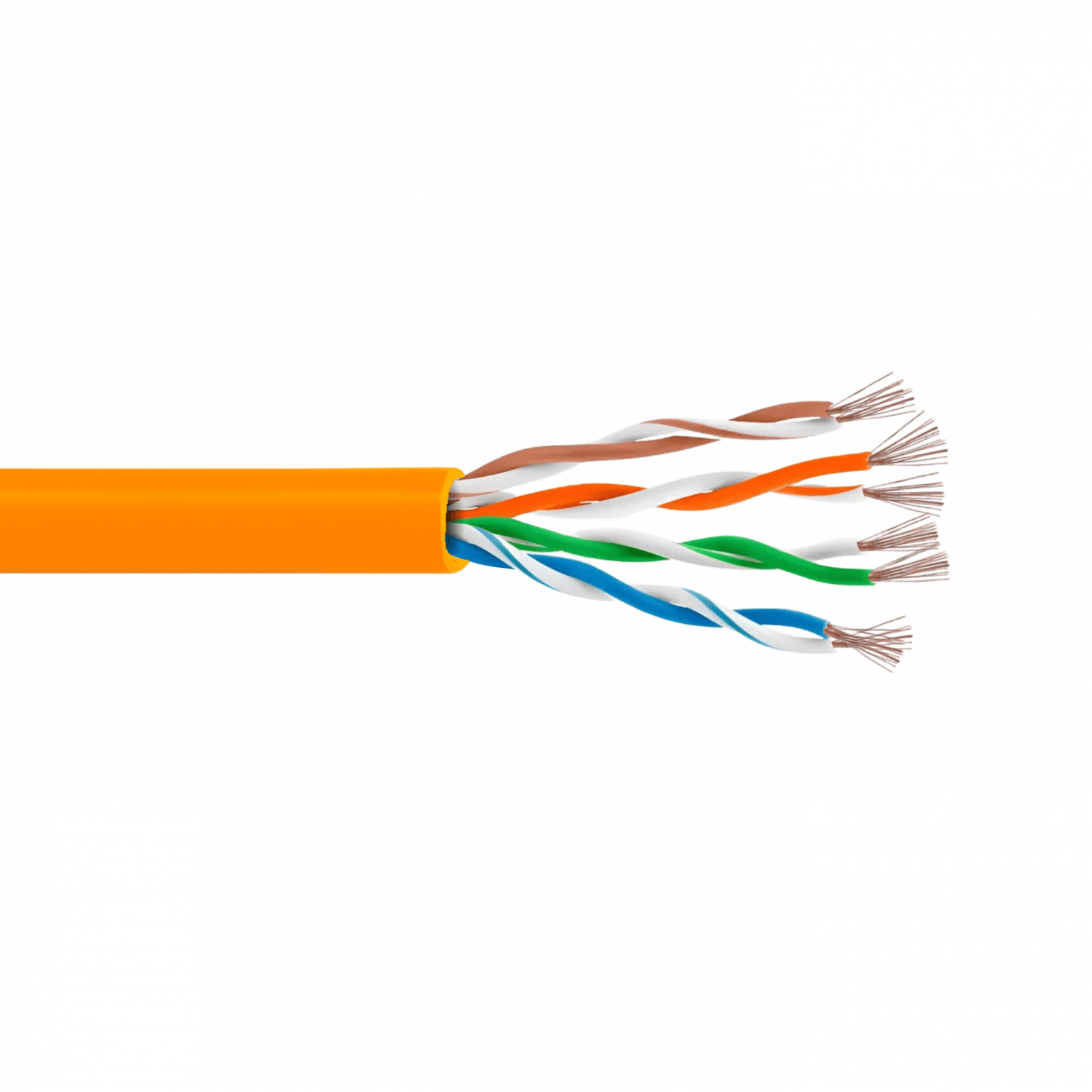 Cable Patch LINKMADE Cat5E Naranja LSZH, 1.5m, Inyectado, Multifilar 2