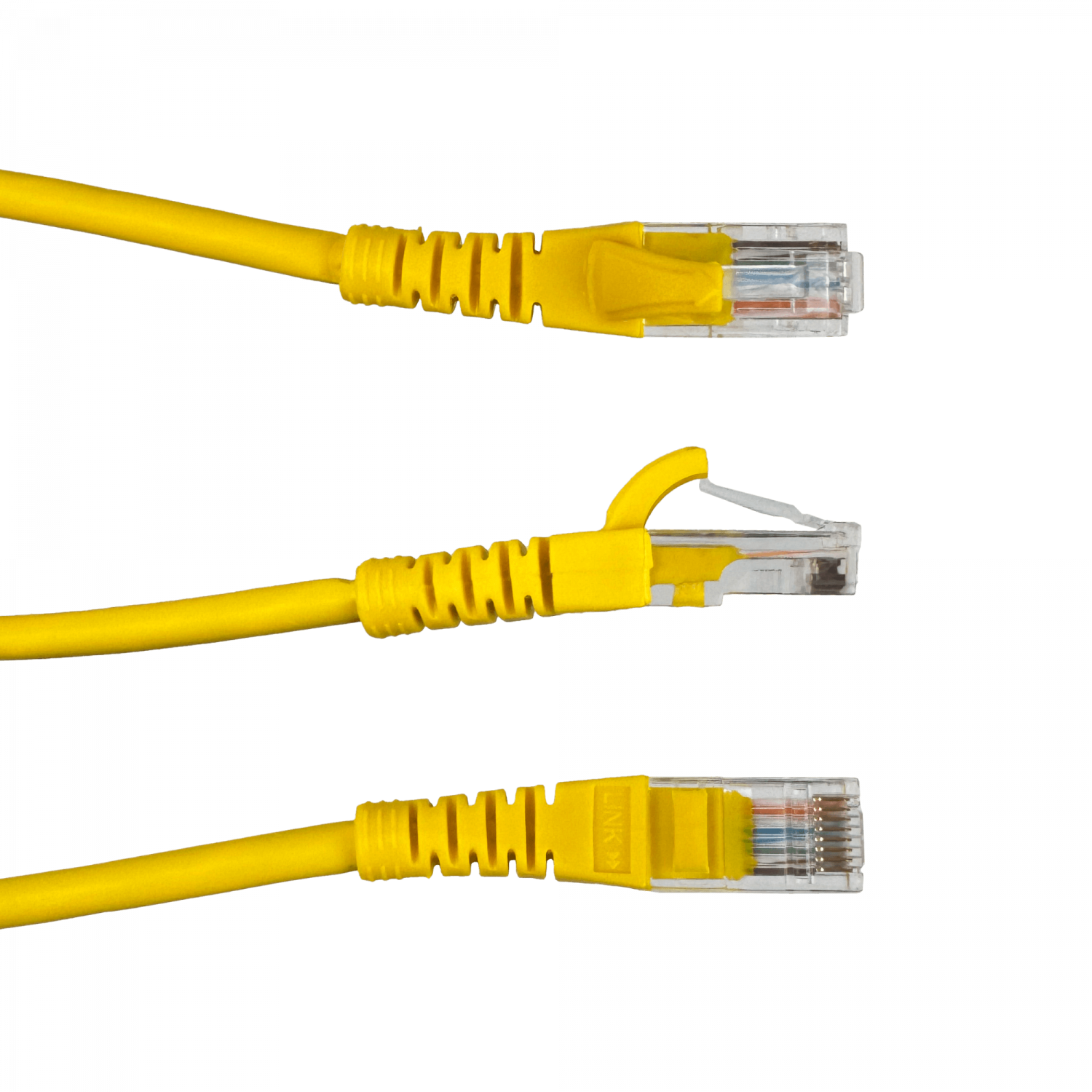 Cable Patch LINKMADE Cat5e 7.5mt Amarillo LSZH Inyectado Multifilar 1