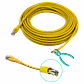 Cable Patch LINKMADE Cat5E Amarillo LSZH, 15m, Inyectado, Multifilar   - Miniatura 2