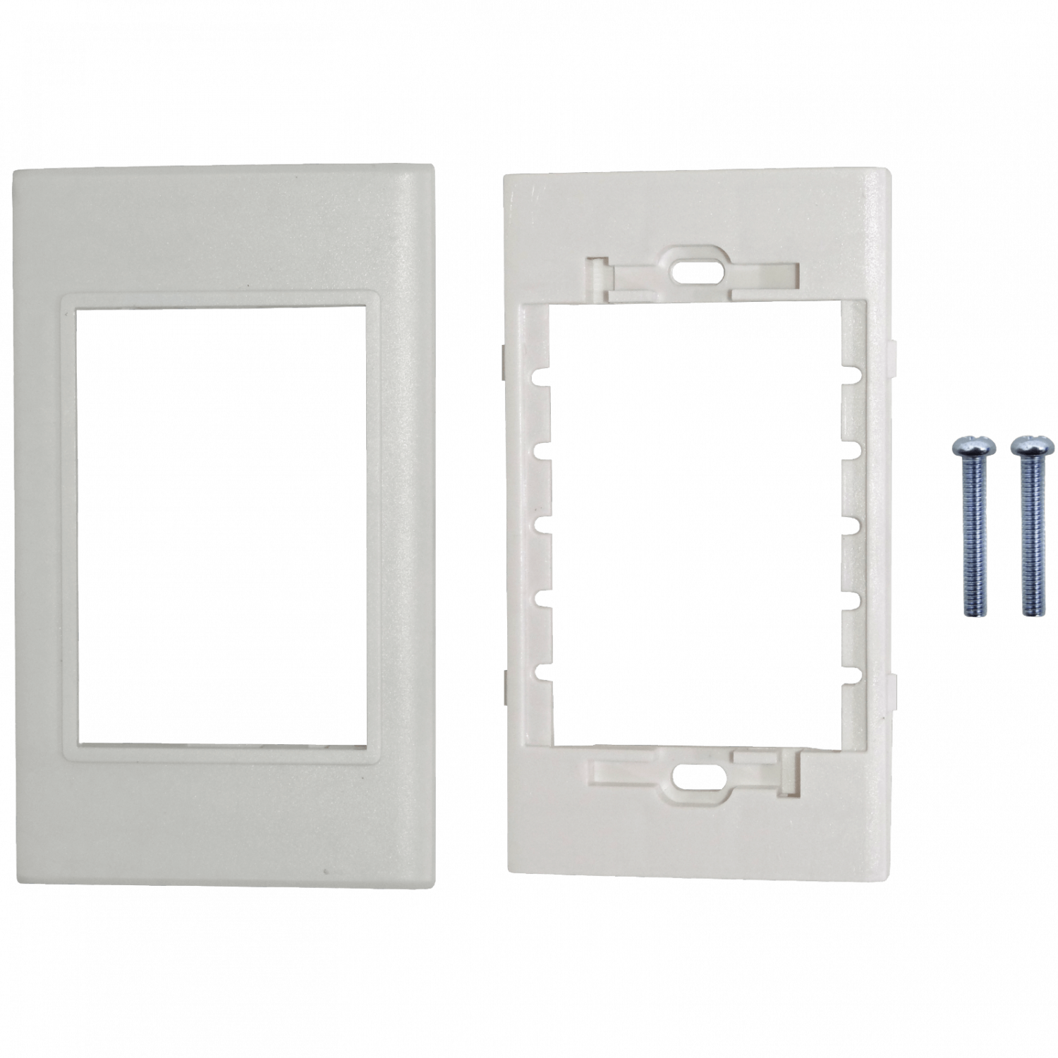 3-Espacios Placa Mural 120x70mm Blanca Faceplate Multimedia LY-092 2