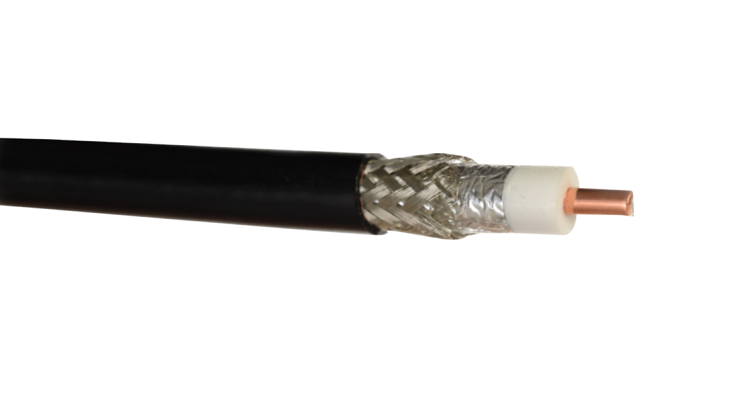 CA195 LMR195 Negro Serie-195 Cable Coaxial por Metro (Carrete-300mts) 1