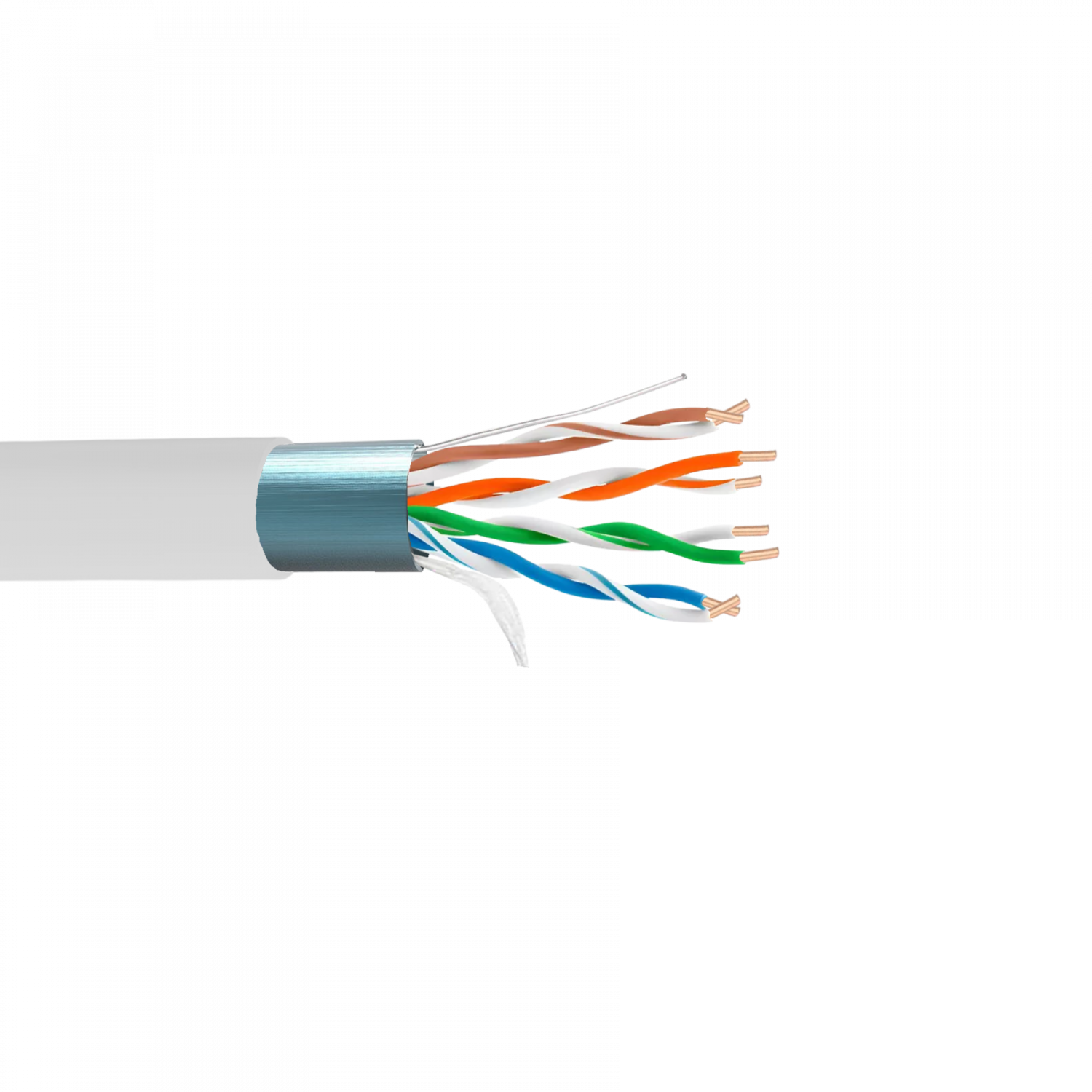Cable F/UTP Cat5e unifilar 300 m, LINKMADE CBL-FG3, gris, cobre 100 %, CM 4