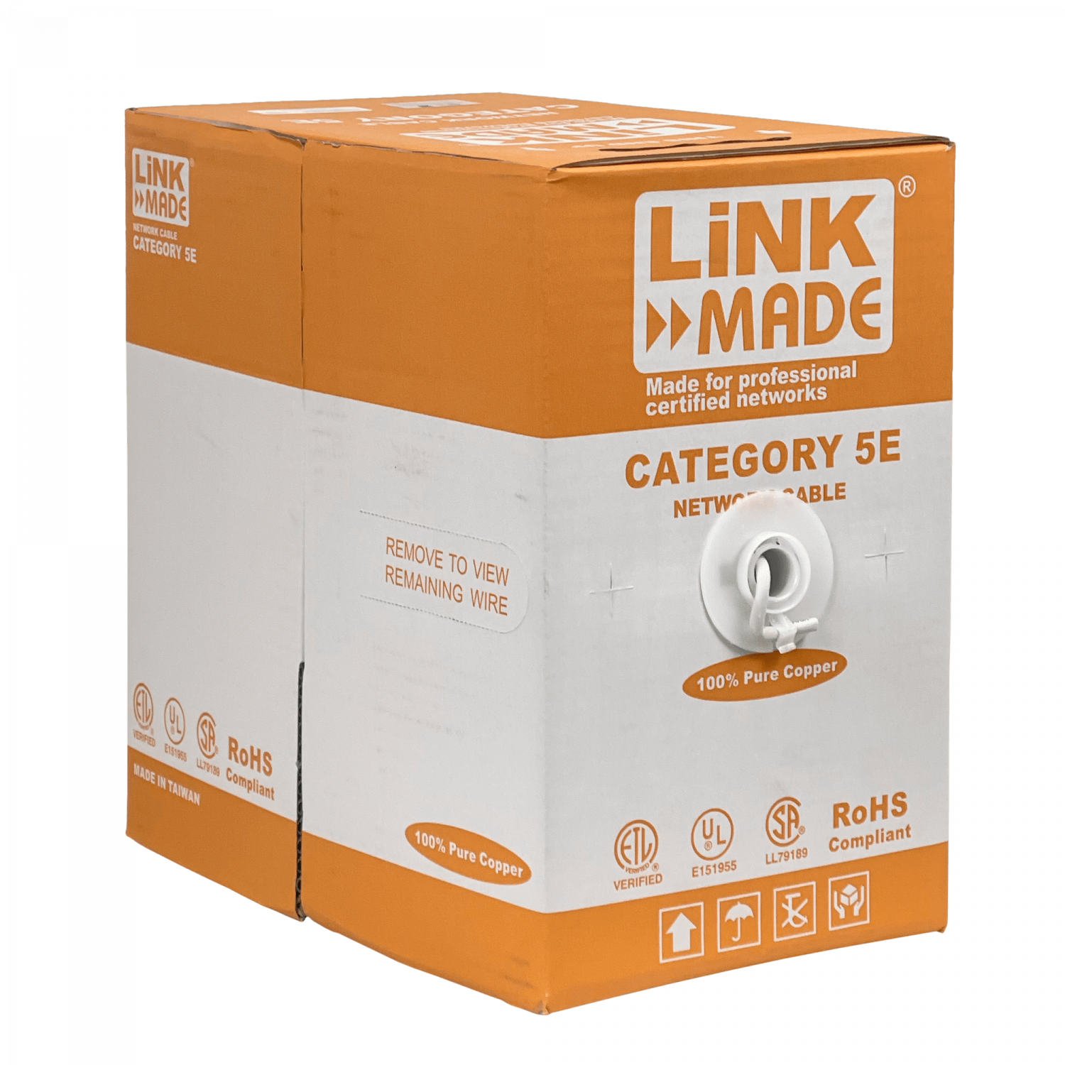 Cable F/UTP Cat5e multifilar blindado 300 m, LINKMADE CBL-MFG3, gris, cobre 100 % 3