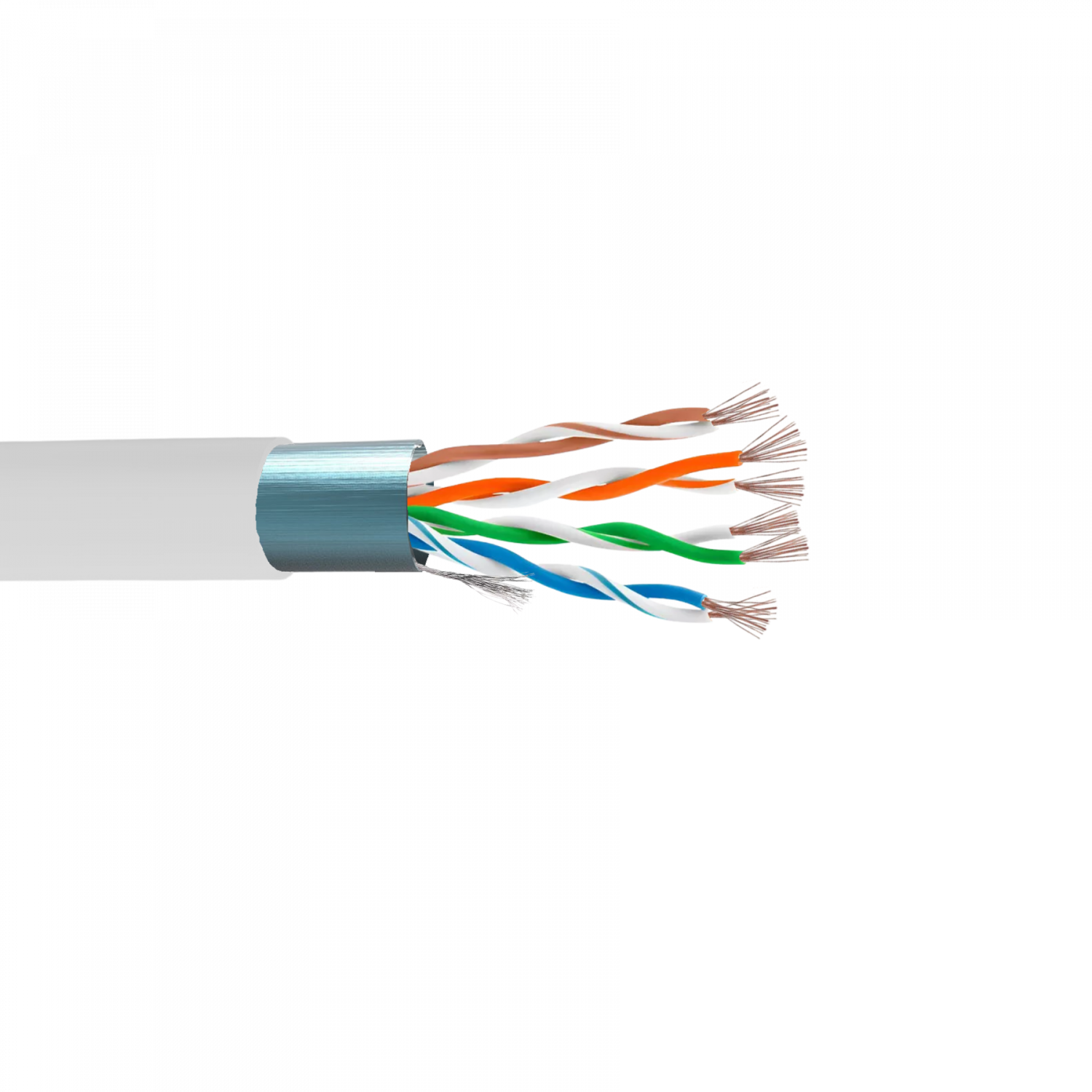 Cable F/UTP Cat5e multifilar blindado 300 m, LINKMADE CBL-MFG3, gris, cobre 100 % 4