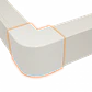 Angulo exterior LinkChip QN6E 60x40mm blanco para canaleta QN6W - Miniatura 4