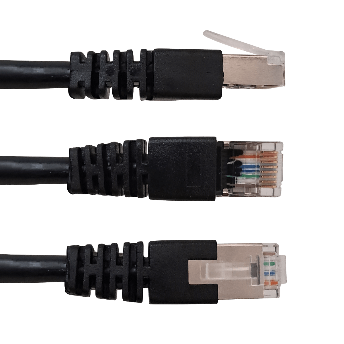 Cable Exterior LINKMADE Cat5e SF/UTP 5mt Negro Multifilar 1
