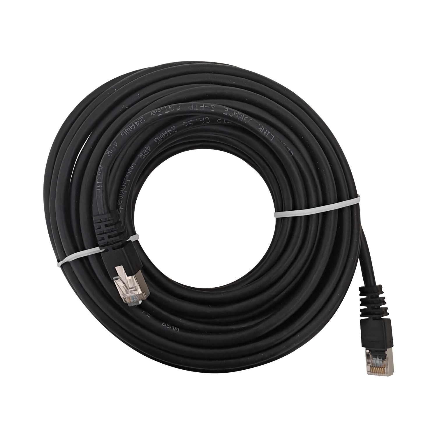 Cable Exterior LINKMADE Cat5e Negro SF/UTP 10mt para Instalación en Exteriores 1