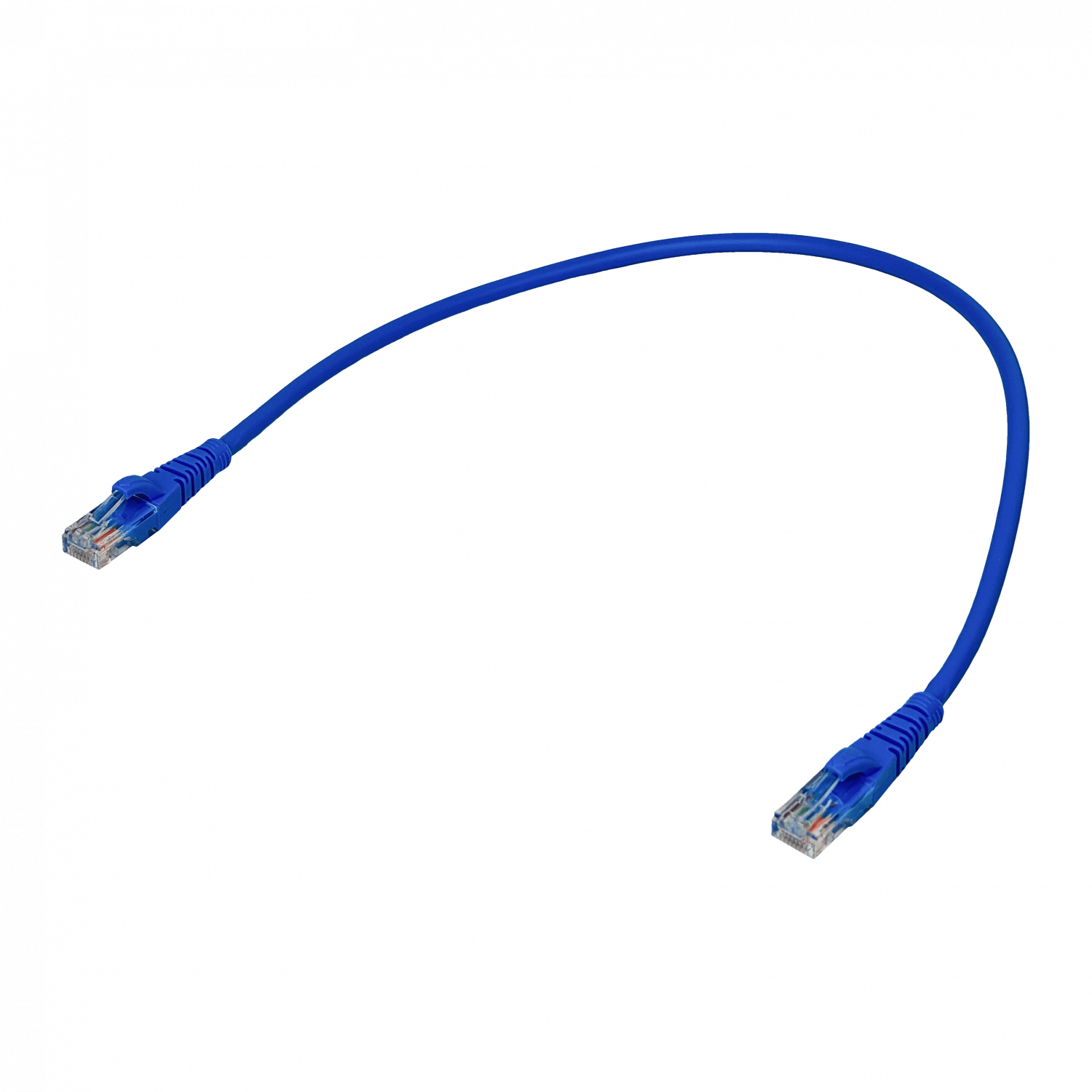 Pack x4 Cable Patch LINKMADE Cat5e 0.5mt Azul LSZH Inyectado Multifilar 5