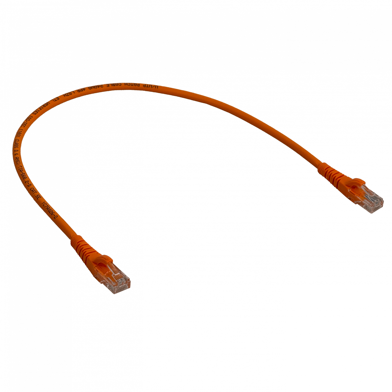 Pack x4 Cable Patch LINKMADE Cat5e 0.5mt Naranjo LSZH Inyectado Multifilar 1