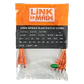 Pack x4 Cable Patch LINKMADE Cat5e 0.5mt Naranjo LSZH Inyectado Multifilar - Miniatura 2