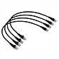 Pack x4 Cable Patch LINKMADE Cat5e 0.5mt Negro LSZH Inyectado Multifilar - Miniatura 3
