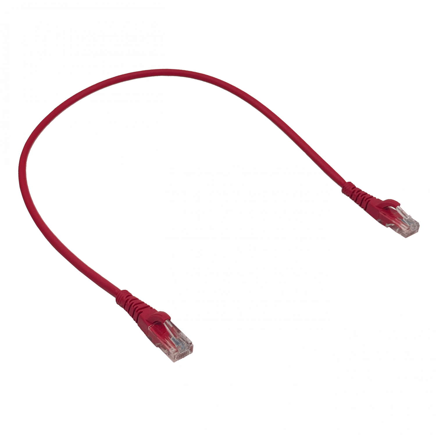 Pack x4 Cable Patch LINKMADE Cat5e 0.5mt Rojo LSZH Inyectado Multifilar 2