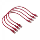 Pack x4 Cable Patch LINKMADE Cat5e 0.5mt Rojo LSZH Inyectado Multifilar - Miniatura 4