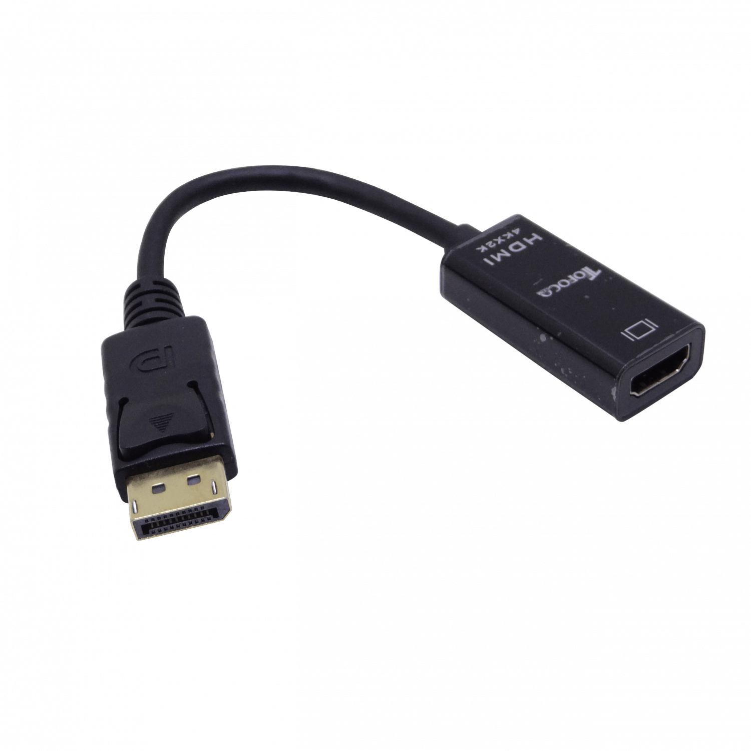 Adaptador de Video 4K HDMI Hembra a DisplayPort Macho 4K Negro 8cm 1