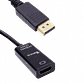 Adaptador de Video 4K HDMI Hembra a DisplayPort Macho 4K Negro 8cm - Miniatura 2