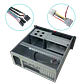 LINKMADE 4U Case Rack Micro-ATX 4-PCI-Low-Profile req/Fuente-ATX - Miniatura 1