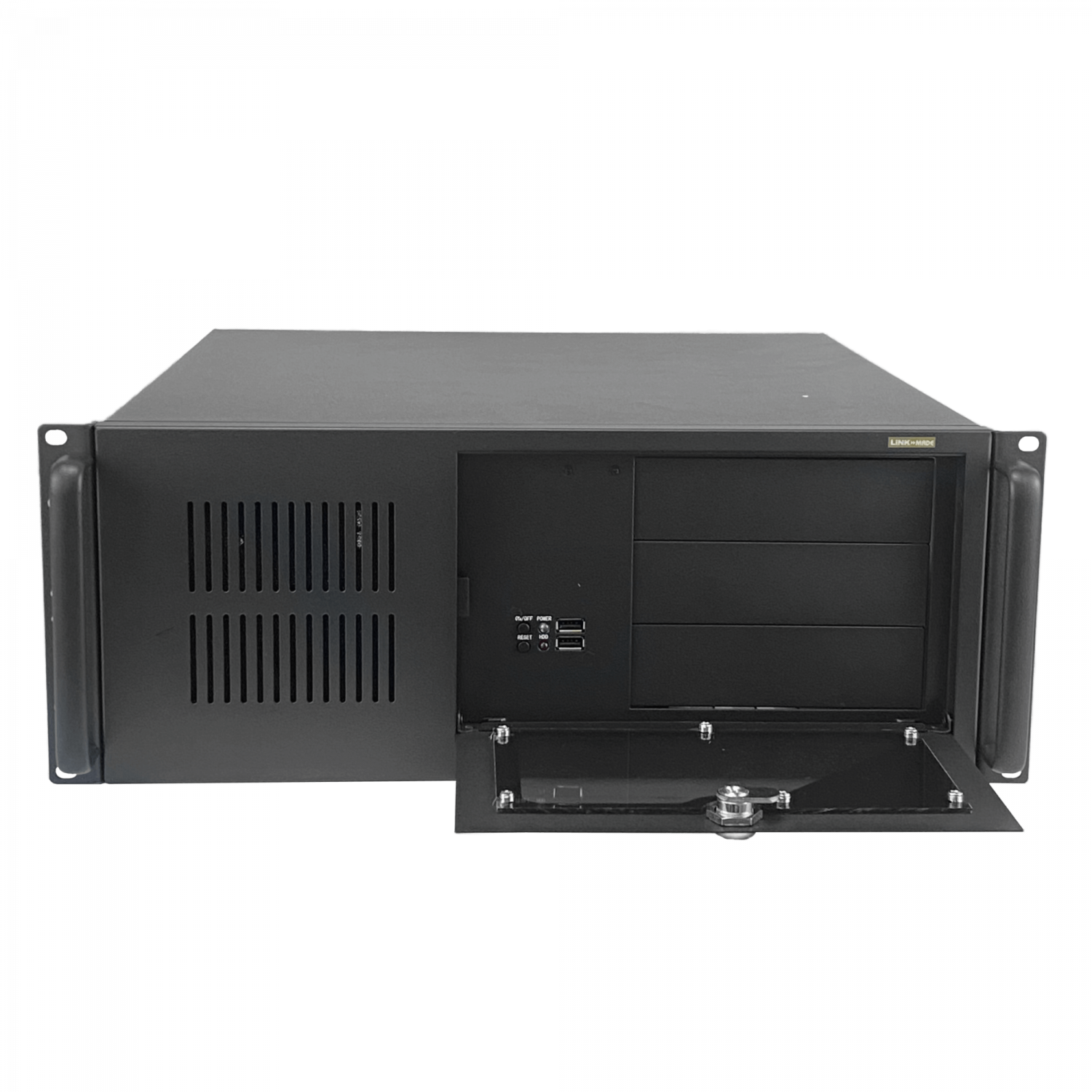 LINKMADE 4U Case Rack Micro-ATX 4-PCI-Low-Profile req/Fuente-ATX 2