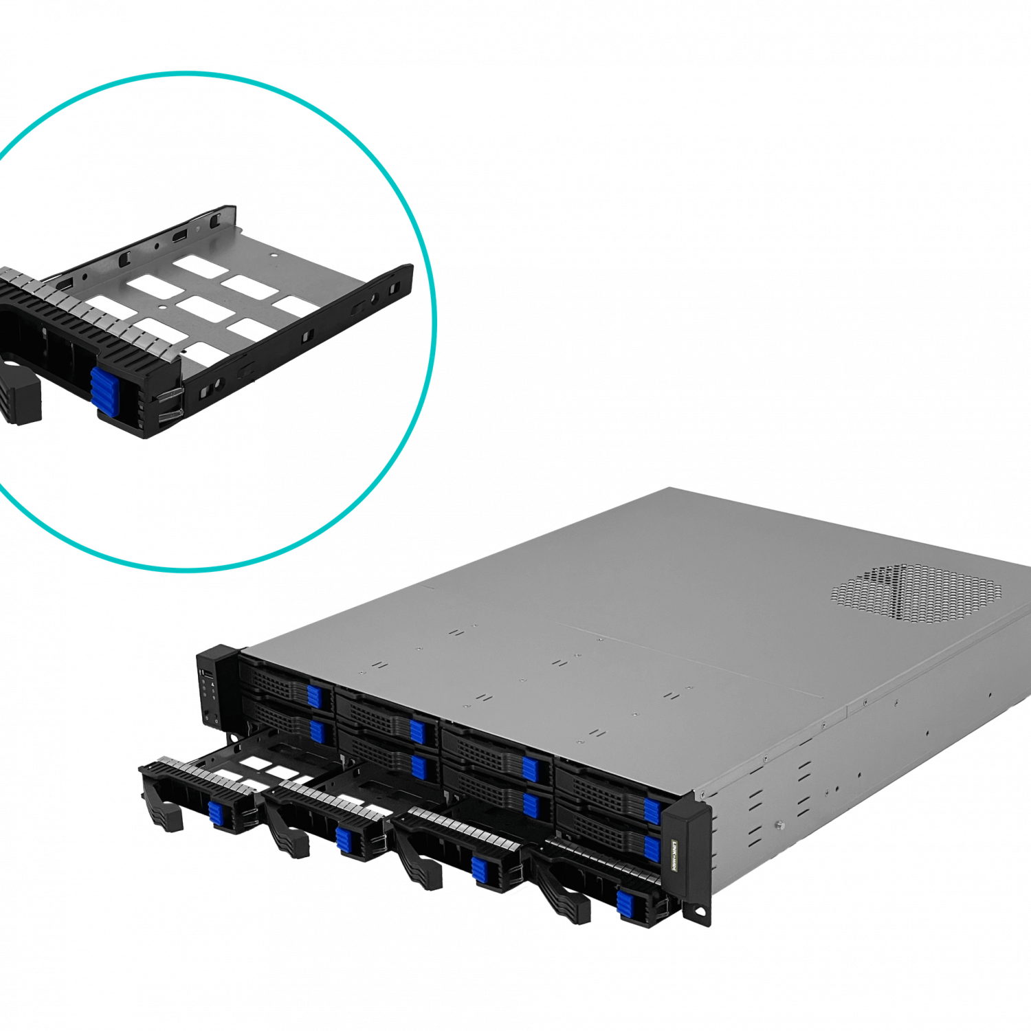 Storage Case LINKMADE RAG-2US 2U 12 HDD 3.5 Hotswap Mini ATX sin Fuente 5