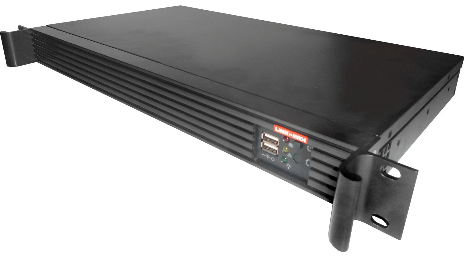 Case Rack LINKMADE RAG-1U 1U 2 HDD 1 PCI Mini ITX sin Fuente Requiere FATX 2