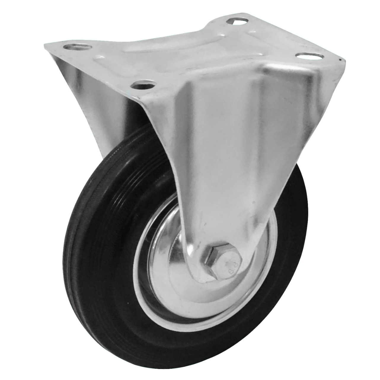 Rueda 6-pulgadas Fija Negra Soporta-150Kg 115x135x200 1