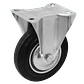 Rueda 6-pulgadas Fija Negra Soporta-150Kg 115x135x200 - Miniatura 1