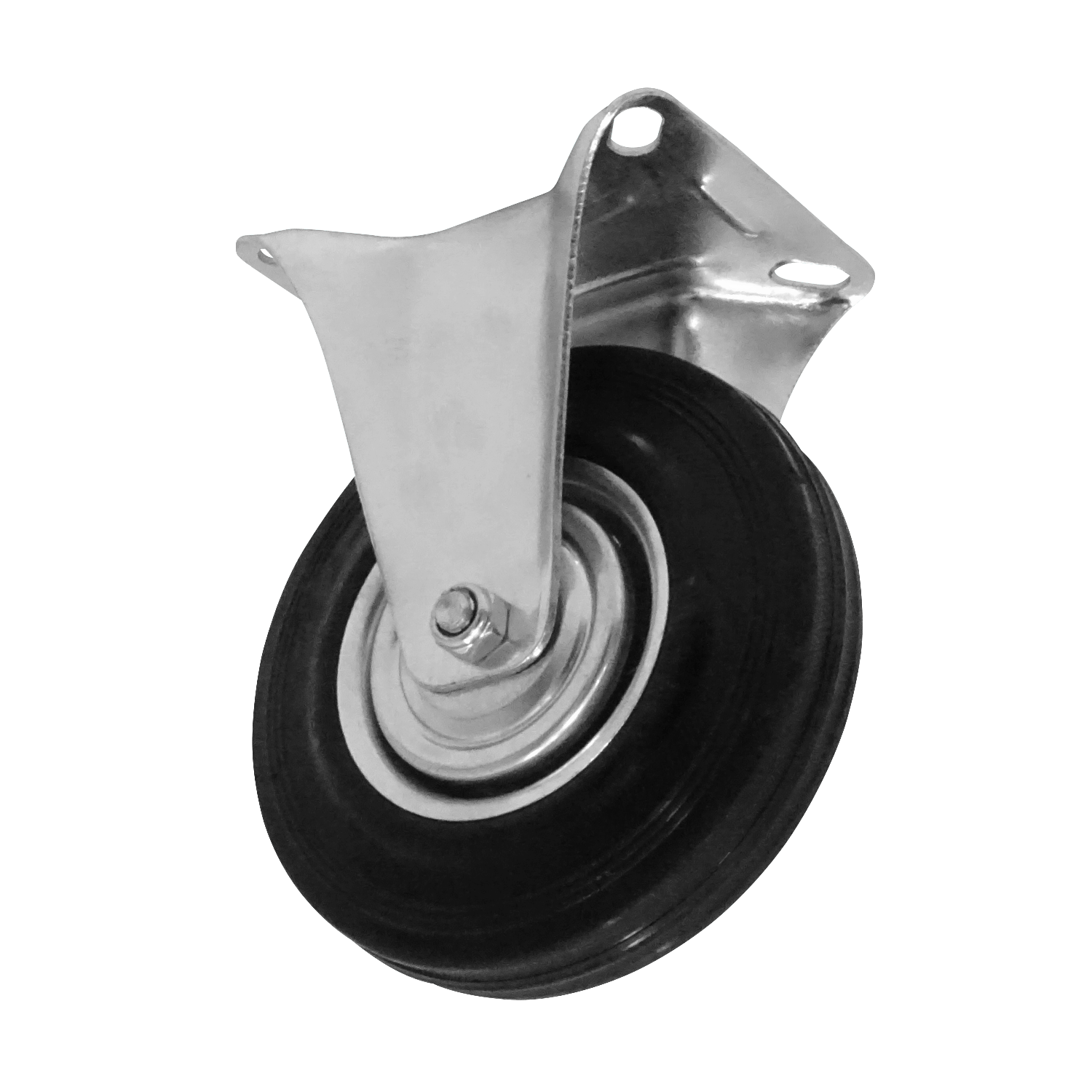 Rueda 5-pulgadas Fija Negra Soporta-125Kg 85x100x155mm 2