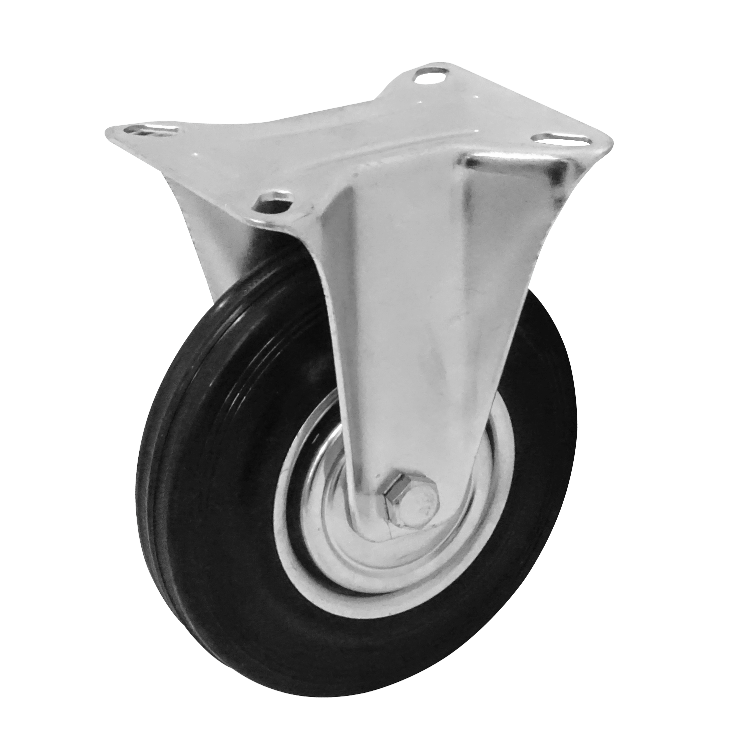 Rueda 5-pulgadas Fija Negra Soporta-125Kg 85x100x155mm 3