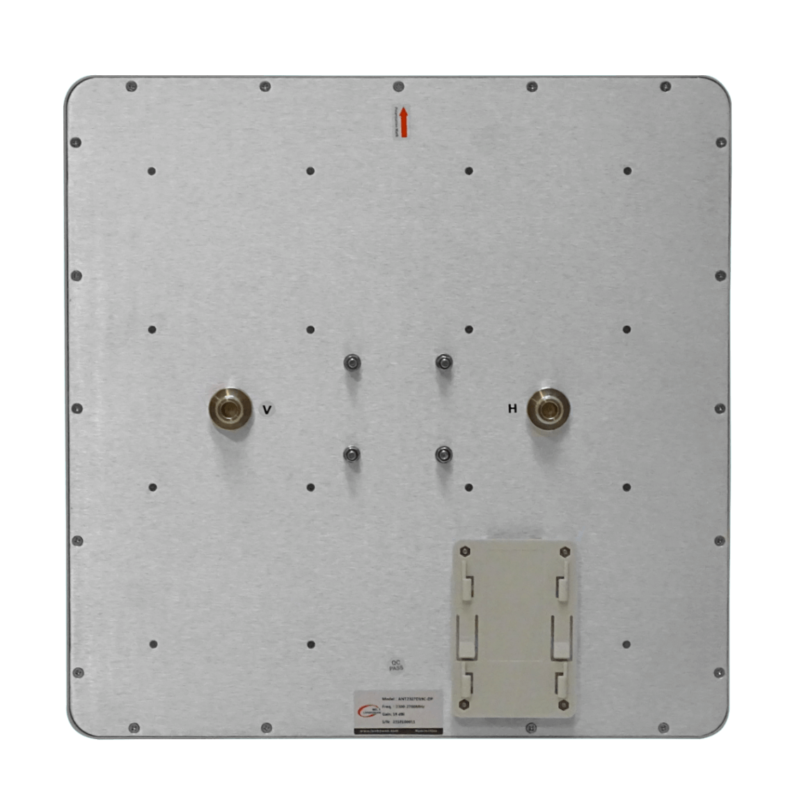 Antena Panel 19dBi 2,3-2,7GHz 2,4GHz 18x18º 2-N-H 37x37cm Exterior 5