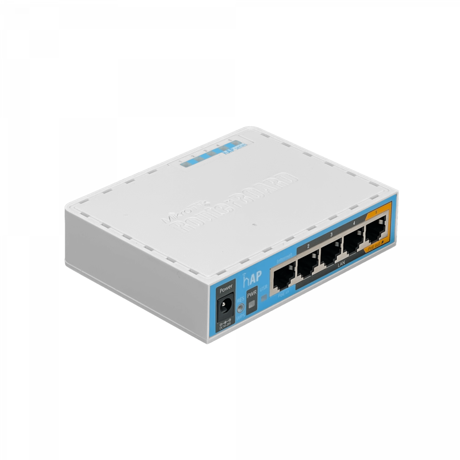 Router Inalámbrico MikroTik hAP RB951Ui-2nD - 2.4 GHz, 5 Puertos Ethernet, PoE Out 2
