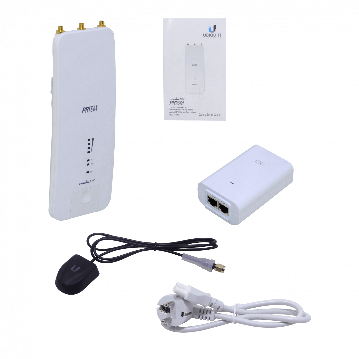 UBIQUITI 1-1000 2,4GHz 2-RPSMA-H .SMA-H GPS 2x2 incPoE24V 330mbps 3