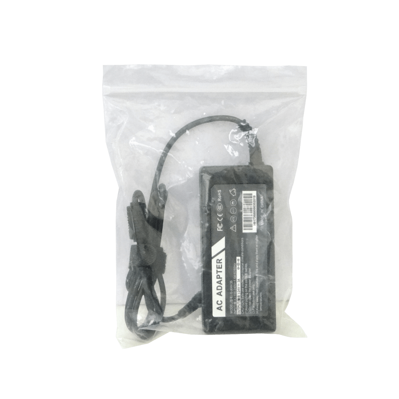 Fuente de Poder Switching 24VDC 3A 72W, Plug 5.5x2.5mm, Plástica Interior 5