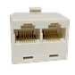 Union Y 2-RJ45-Hembra 1-RJ45-Macho CAT3 Blanco - Miniatura 2